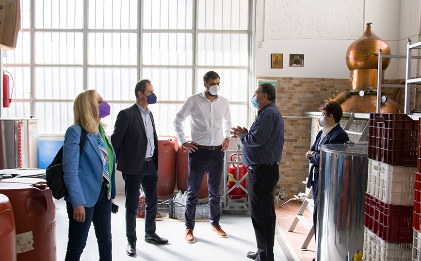 Επίσκεψη Παύλου Μαρινάκη στη Λέσβο