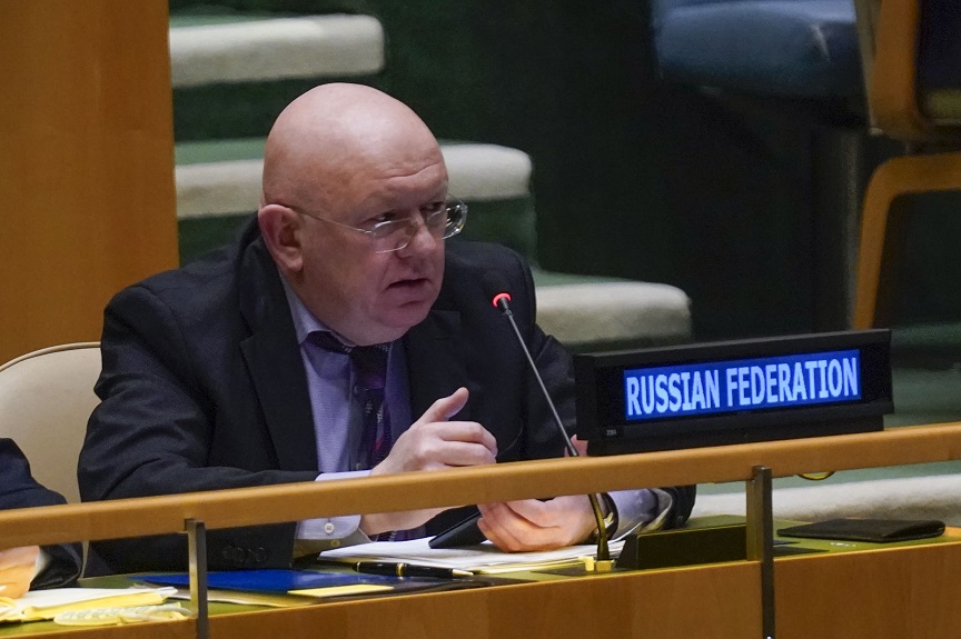 Πόλεμος στην Ουκρανία: Οι φρικαλεότητες στην Μπούκα ήταν «σκηνοθετημένες», λέει ο Ρώσος πρεσβευτής στον ΟΗΕ