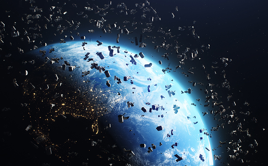 Διαστημικά σκουπίδια γύρω από τη Γη Διαστημικά σκουπίδια γύρω από τη Γη