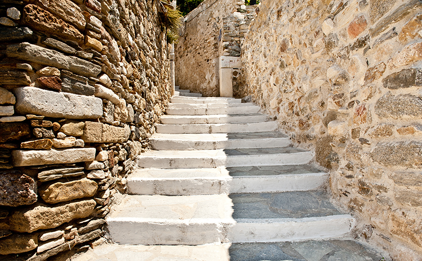 Σκαλάκια στο κάστρο της Νάξου Σκαλάκια στο κάστρο της Νάξου