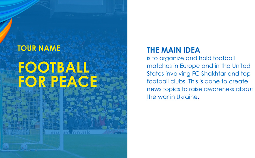 Περιοδεία της Σαχτάρ για το τέλος του πολέμου Περιοδεία της Σαχτάρ για το τέλος του πολέμου