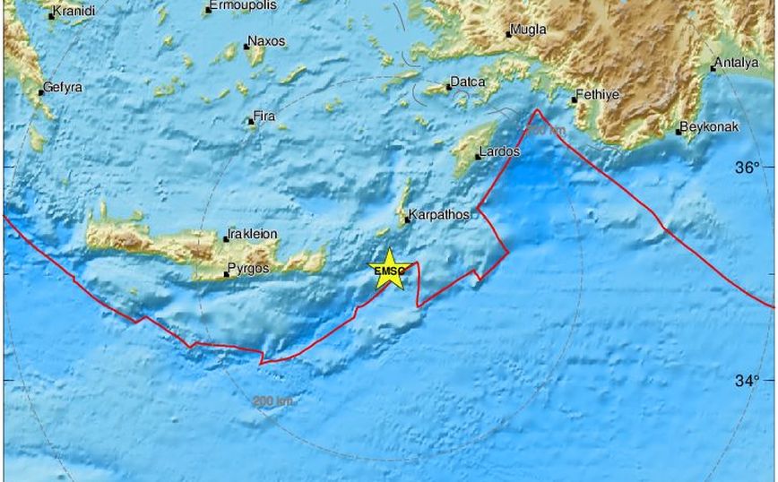 Σεισμός στην Κάσο &#8211; Έγινε αισθητός και στην Κάρπαθο