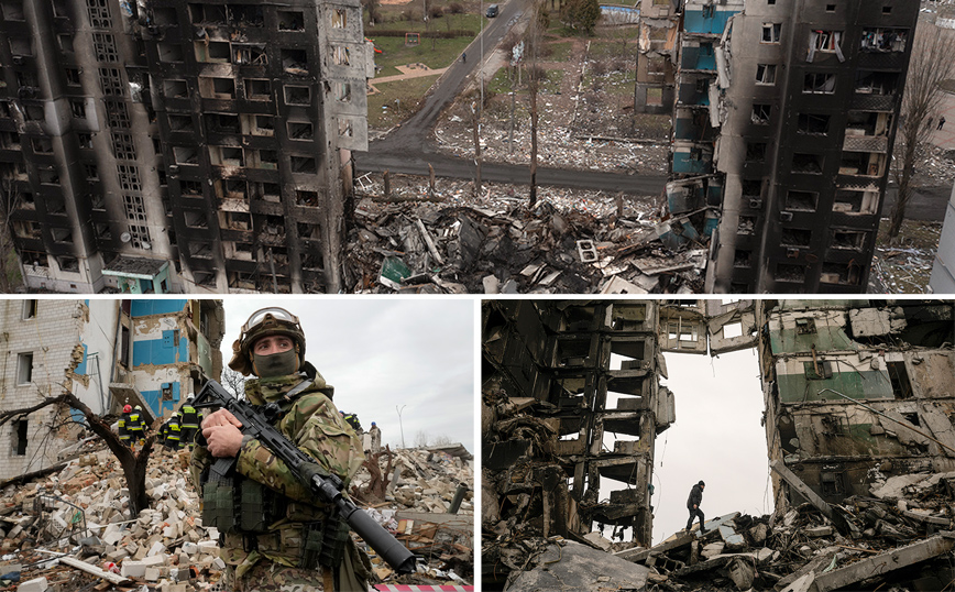 Πόλεμος στην Ουκρανία: Εικόνες που συγκλονίζουν από τη Μποροντιάνκα &#8211; Το δραματικό μήνυμα Ζελένσκι