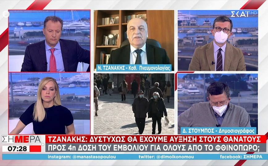 Κορονοϊός &#8211; Τζανάκης: Θα έχουμε αύξηση στους θανάτους 5% με 10% την επόμενη εβδομάδα