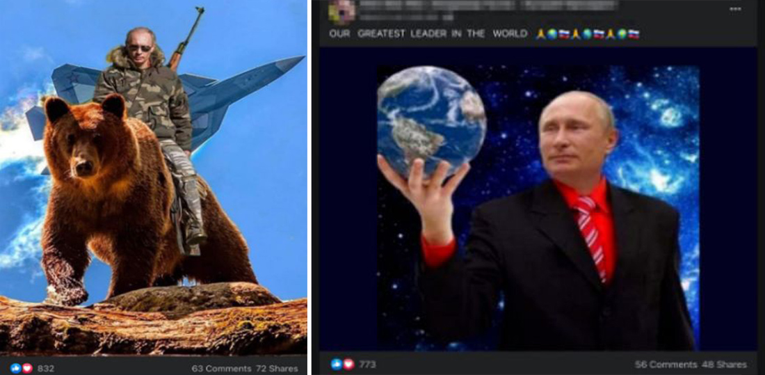 Αναρτήσεις σε Facebook groups υπέρ του Πούτιν Αναρτήσεις σε Facebook groups υπέρ του Πούτιν