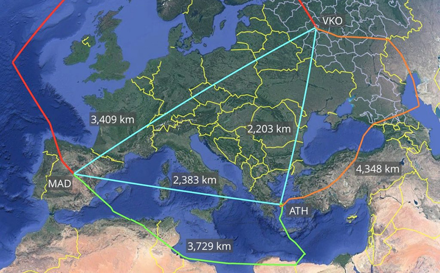 Η πτήση των… 15.000 χιλιομέτρων που έκανε αεροσκάφος της Ρωσίας για να πάρει διπλωμάτες από Ελλάδα και Ισπανία