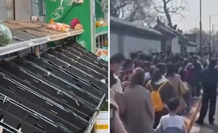Beijing panic over possible lockdown: Supermarket shelves empty – Huge queues for coronavirus test