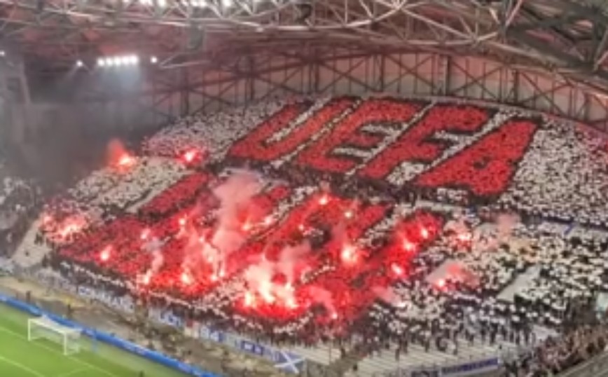 «UEFA Mafia» – Χαμός με την coreo των οπαδών της Μαρσέιγ