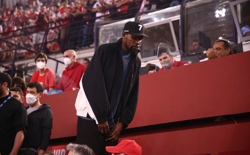 Στο ΣΕΦ για το Ολυμπιακός - Μονακό ο Κέβιν Ντουράντ Στο ΣΕΦ για το Ολυμπιακός - Μονακό ο Κέβιν Ντουράντ