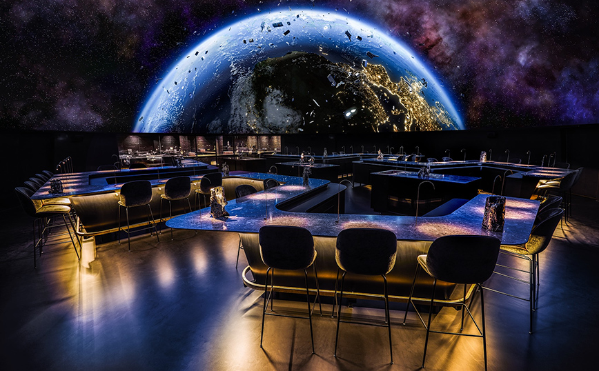Το εστιατόριο που μοιάζει με πλανητάριο &#8211; Συνδυάζει τη μοριακή γαστρονομία με το θέατρο και την πολιτική
