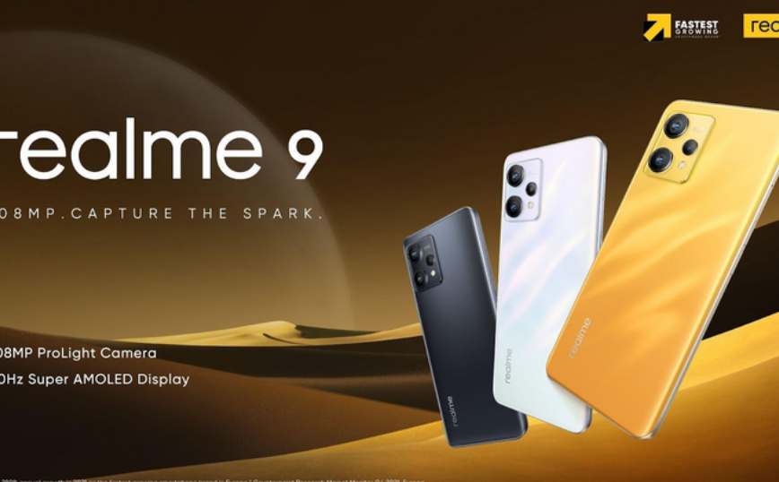 Η realme παρουσίασε το realme 9 στην Ευρώπη, το πρώτο smartphone που έχει 108MP Pro-Camera με αισθητήρα Samsung HM6