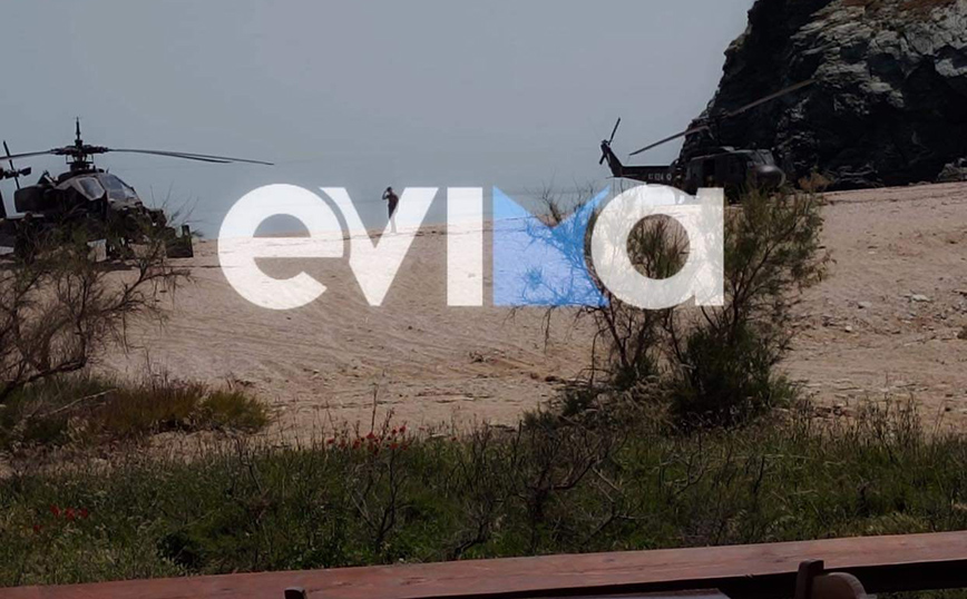 Αναγκαστική προσγείωση ελικοπτέρου στην Κάρυστο Αναγκαστική προσγείωση ελικοπτέρου στην Κάρυστο