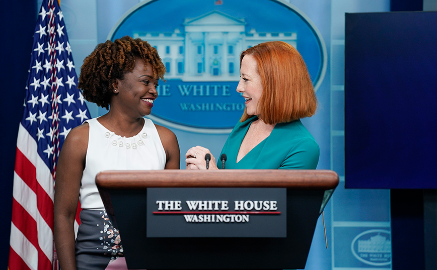 Η νέα εκπρόσωπος του Λευκού Οίκου Καρίν Ζαν Πιερ Η νέα εκπρόσωπος του Λευκού Οίκου Καρίν Ζαν Πιερ