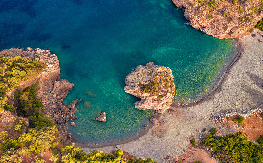 Η Παραλία Φονέας από ψηλά Η Παραλία Φονέας από ψηλά