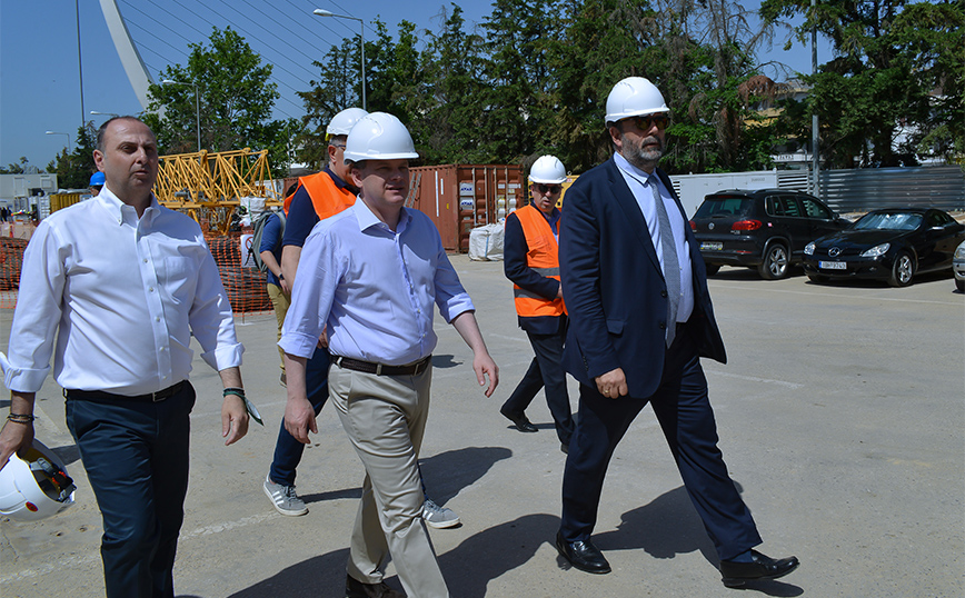 Επίσκεψη Κώστα Αχ. Καρμανλή σε εργοτάξιο της Γραμμής 4 Επίσκεψη Κώστα Αχ. Καρμανλή σε εργοτάξιο της Γραμμής 4