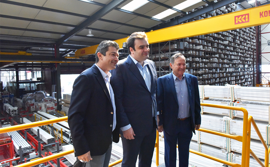 Aluminco: Επίσκεψη του Υπουργού Επικρατείας και Ψηφιακής διακυβέρνησης στις εγκαταστάσεις της στα Οινόφυτα