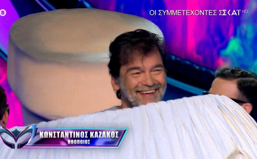 The Masked Singer: Ο τσολιάς Κωνσταντίνος Καζάκος έφερε καταιγίδα στο πλατό &#8211; Το μήνυμα του Ποπ Κορν στους twitterάδες