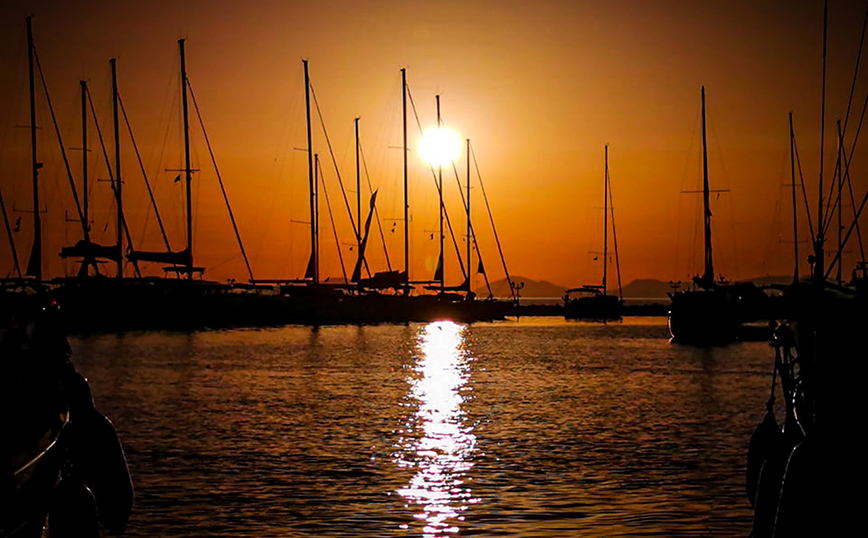 Το εντυπωσιακό ηλιοβασίλεμα στην Πλαταριά