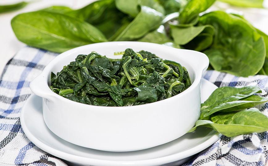 Μαγειρεμένο σπανάκι Μαγειρεμένο σπανάκι
