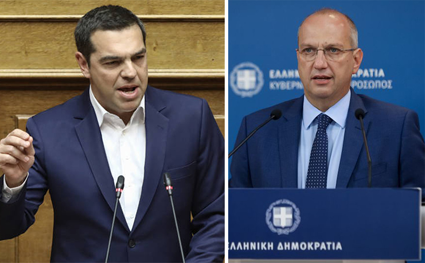 «Το δίλημμα δεν είναι βιβλιοθήκη ή βαριοπούλα» λέει ο Τσίπρας – «Να μην πετάει την μπάλα στην εξέδρα» απαντά ο Οικονόμου