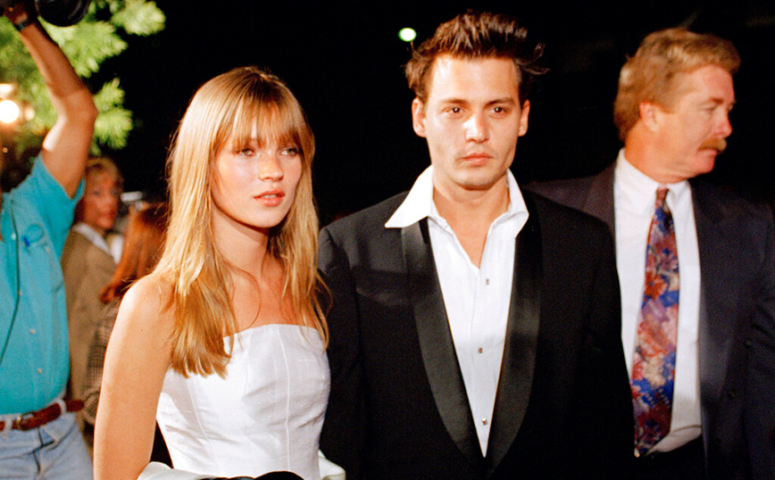 Τζόνι Ντεπ και Κέιτ Μος όταν ήταν ζευγάρι Τζόνι Ντεπ και Κέιτ Μος όταν ήταν ζευγάρι