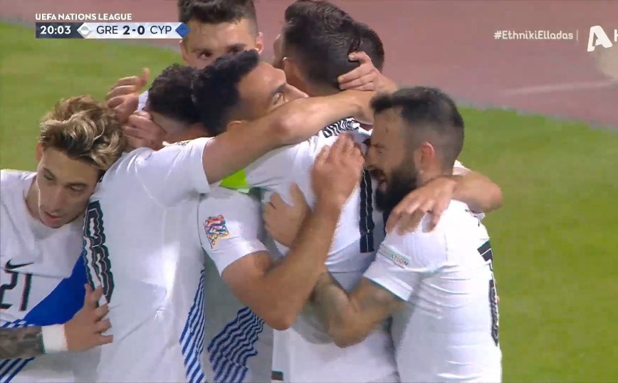 Ελλάδα – Κύπρος: 2-0 το σκορ στο ημίχρονο – Δείτε τα γκολ