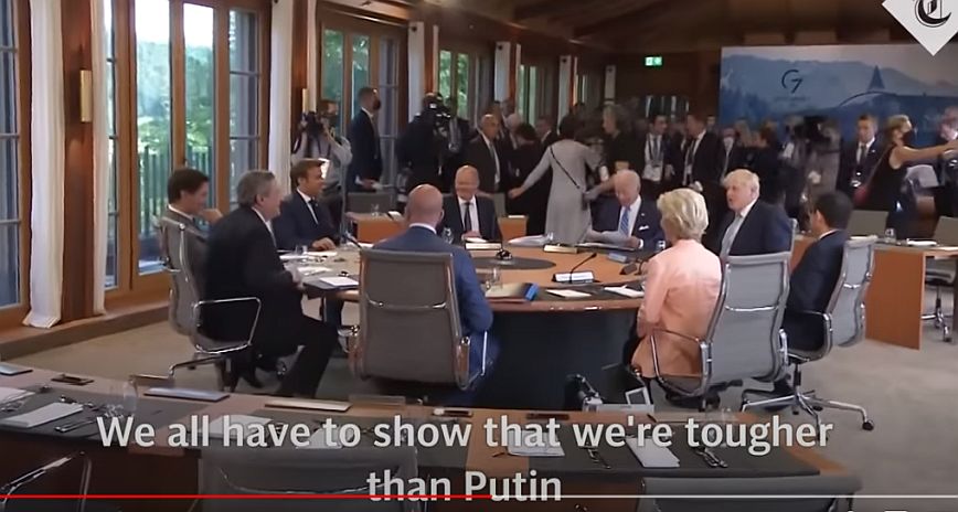 G7: Πρέπει να βγάλουμε τα σακάκια μας να δείξουμε ότι είμαστε πιο σκληροί από τον Πούτιν είπε ο Μπόρις Τζόνσον