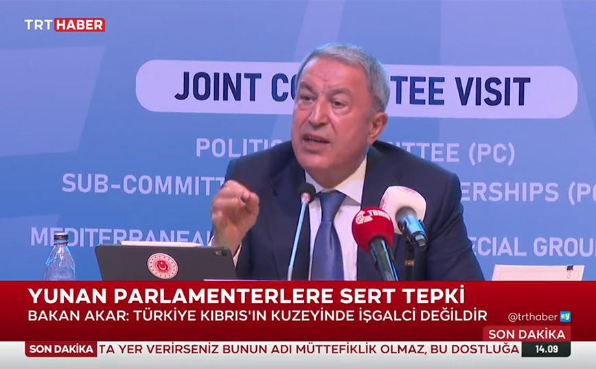 Σοβαρό επεισόδιο Ακάρ με Έλληνες βουλευτές στη συνεδρίαση του ΝΑΤΟ – Έφυγε εκνευρισμένος ο Τούρκος υπουργός Άμυνας
