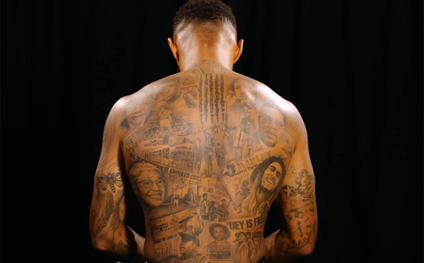 Αντρέ Γκρέι: Τα δέκα τατουάζ με εμβληματικές φιγούρες της «μαύρης ιστορίας»