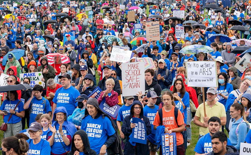 Διαδηλώσεις κατά των όπλων στην Αμερική Διαδηλώσεις κατά των όπλων στην Αμερική