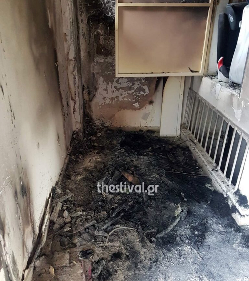 Θεσσαλονίκη: Πολυκατοικία τυλίχτηκε στις φλόγες μετά από κεραυνό – Στιγμές τρόμου για τους ενοίκους