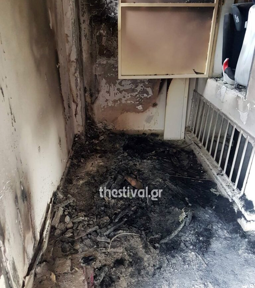Θεσσαλονίκη: Πολυκατοικία τυλίχτηκε στις φλόγες μετά από κεραυνό – Στιγμές τρόμου για τους ενοίκους