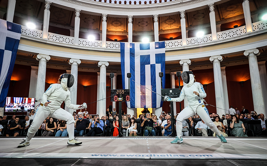 Η ξιφασκία στο Περιστύλιο του Ζαππείου αναβίωσε 126 χρόνια μετά τους Ολυμπιακούς Αγώνες της Αθήνας