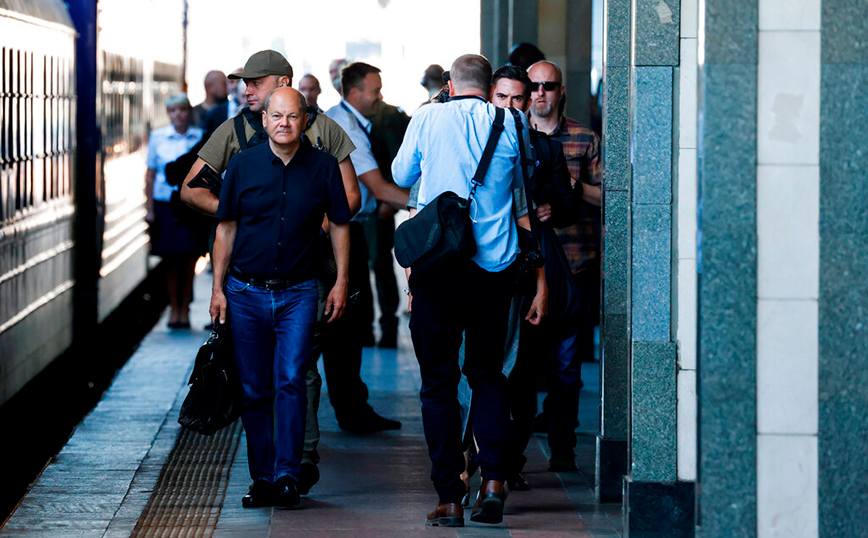 Ουκρανία: Συναγερμός σήμανε στο Κιέβο λίγο μετά την άφιξη Μακρόν, Σολτς και Ντράγκι