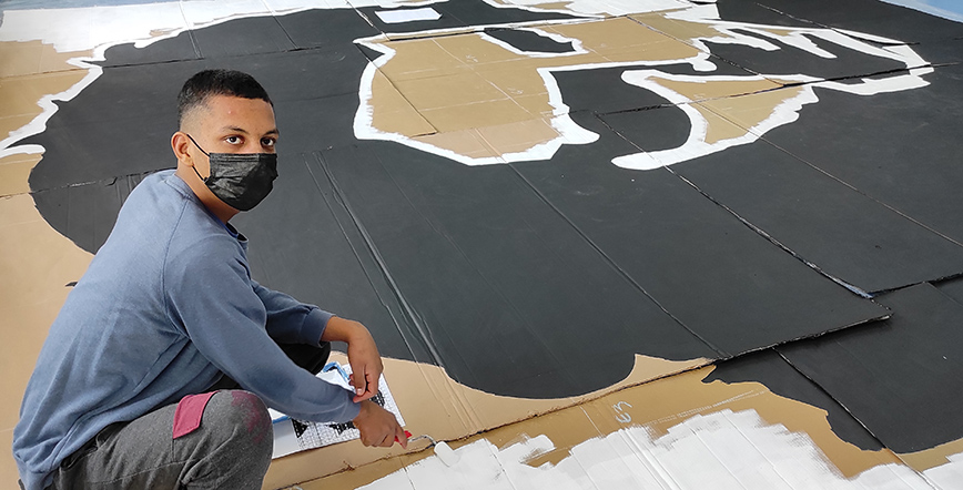 Στην Ξάνθη το μεγαλύτερο πορτραίτο του Μίκη Θεοδωράκη Στην Ξάνθη το μεγαλύτερο πορτραίτο του Μίκη Θεοδωράκη