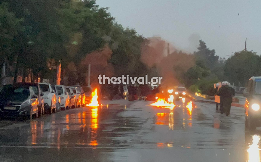 Ένταση στο κέντρο της Θεσσαλονίκης: Μολότοφ, χημικά και κρότου λάμψης