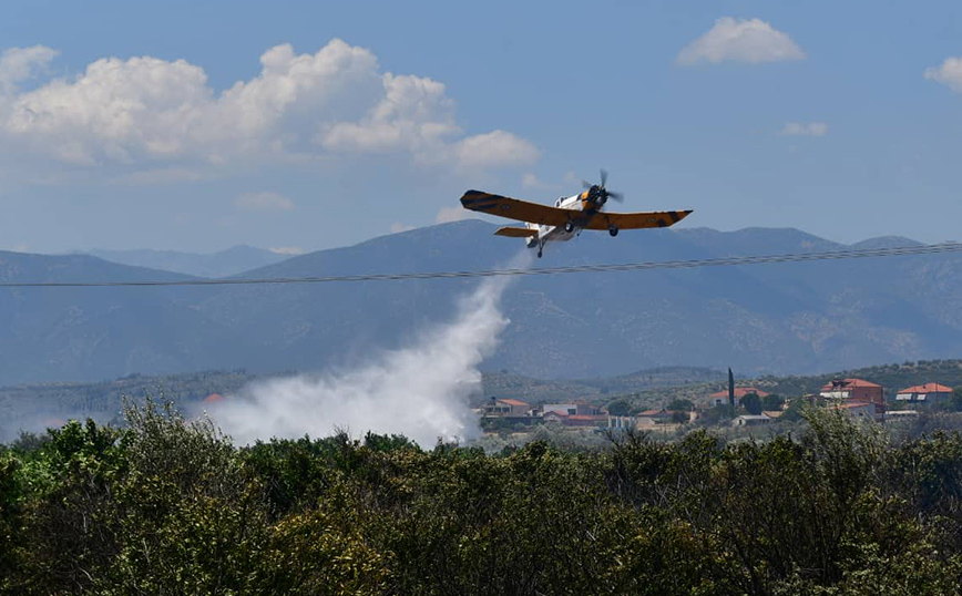 Φωτιά σε γεωργική έκταση στα Φίχτια Αργολίδας