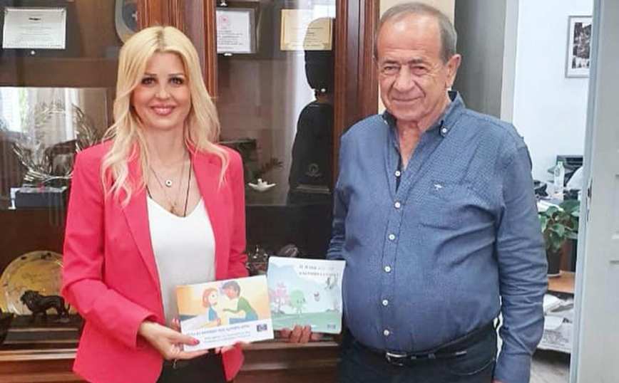 Η Έλενα Ράπτη συνάντησε τον Δήμαρχο Ανατολικής Μάνης, Πέτρο Ανδρεάκο, στο Γύθειο