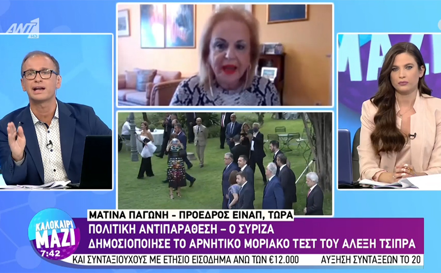 Παγώνη: Δεν θα πει ο κ. Τσίπρας πότε θα γίνει το δεύτερο PCR test, ο γιατρός του θα το πει