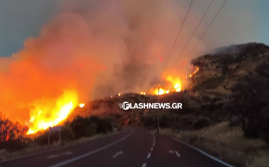 Φωτιά στο Ρέθυμνο: Ρίχνονται στη μάχη κι εναέρια μετά από μία δύσκολη νύχτα