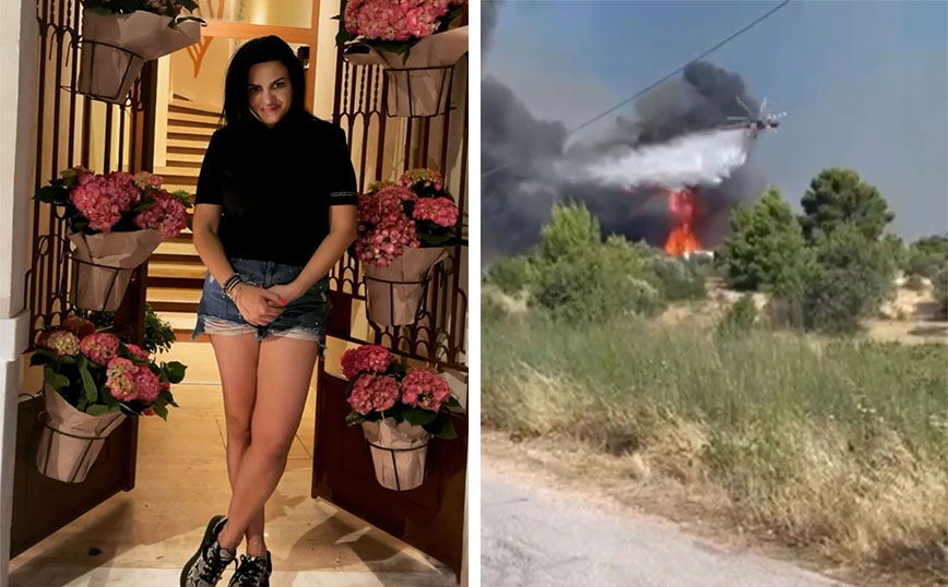 Δήμητρα Κατσαφάδου: Η φωτιά έφτασε έξω από το σπίτι της