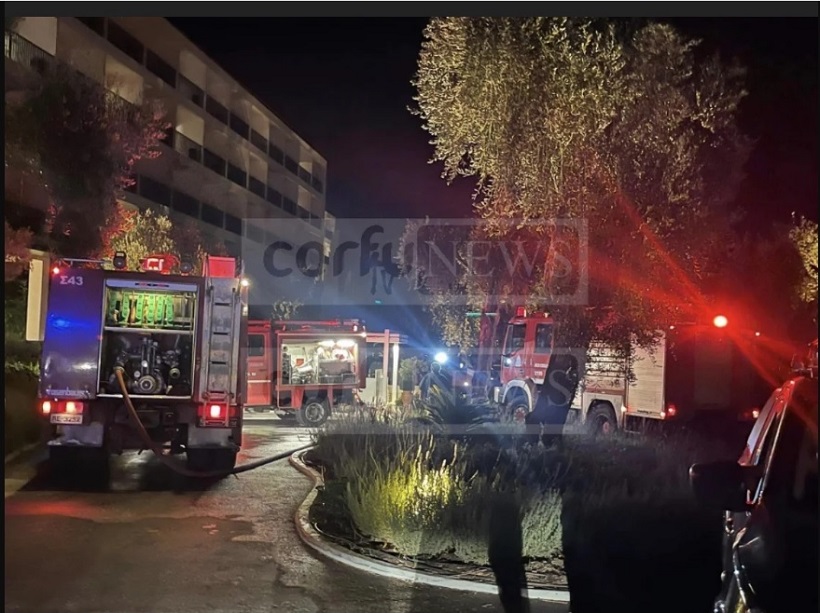 Φωτιά σε ξενοδοχείο στην Κέρκυρα: Μεταφέρθηκαν στο νοσοκομείο επτά άτομα με αναπνευστικά προβλήματα