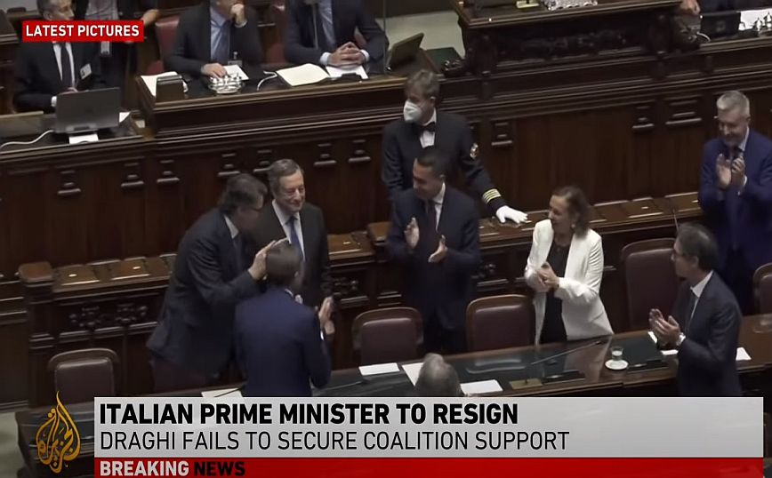 Ο Μάριο Ντράγκι παραιτείται – Καθ’ οδόν για τον Πρόεδρο της Δημοκρατίας – Ανοίγει ο δρόμος για εκλογές