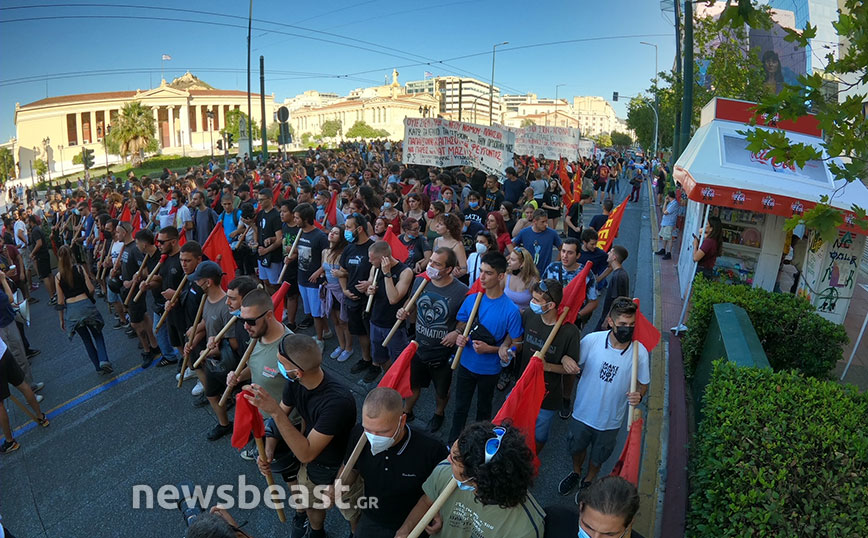 Πορεία συγκέντρωση για το νομοσχέδιο πανεπιστήμια
