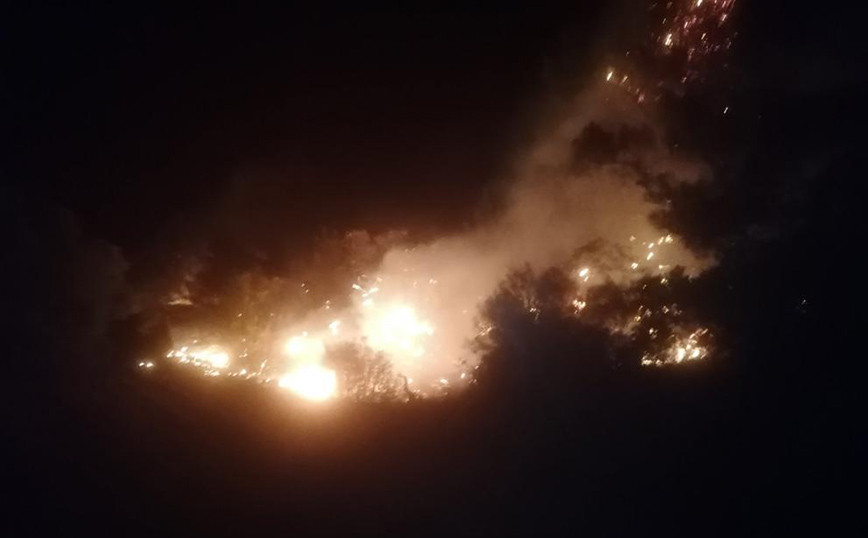 Φωτιά στη Λέσβο: Θρίλερ τη νύχτα με δύο εγκλωβισμένους