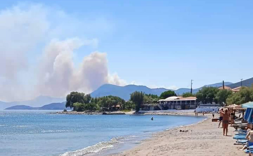 Μεγάλη φωτιά τώρα στη Σάμο