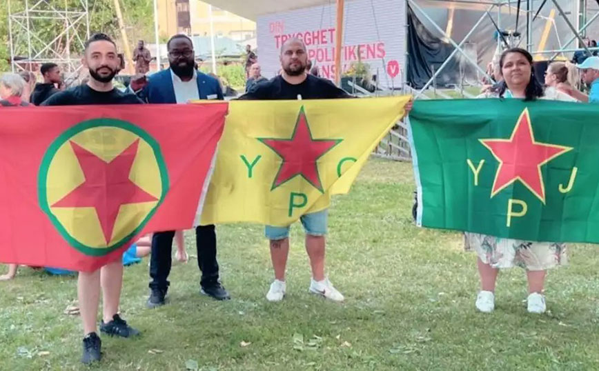 Σουηδία: Βουλευτές ποζάρουν με την σημαία του ΡΚΚ – Είναι αντίθετοι στη συμφωνία με την Τουρκία