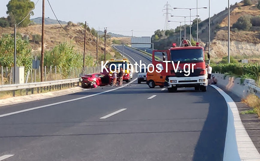Εικόνες από σοβαρό τροχαίο στην Εθνική Οδό Κορίνθου – Τριπόλεως
