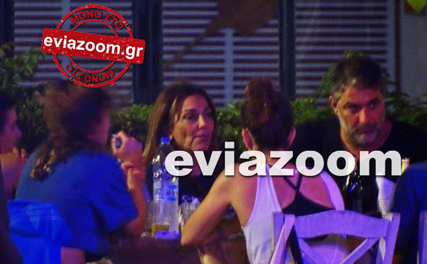 Δέσποινα Βανδή και Βασίλης Μπισμπίκης για σουβλάκια στη Χαλκίδα