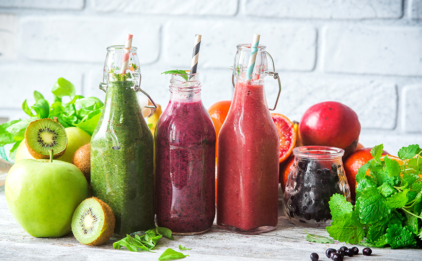 Πολύχρωμα smoothies Πολύχρωμα smoothies